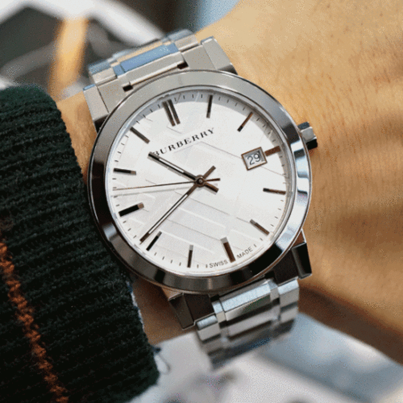 Burberry The City Silver Dial Silver Steel Strap Watch for Women - BU9000 Buy Now By Burberry