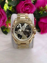 Michael Kors Bradshaw Stop Hunger Black Gold Dial Gold Steel Strap Watch for Women - MK6272 Buy Now By Michael Kors