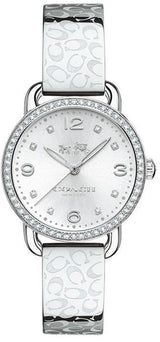 Coach Delancey White Dial Silver Steel Strap Watch for Women - 14502353 Buy Now By Coach