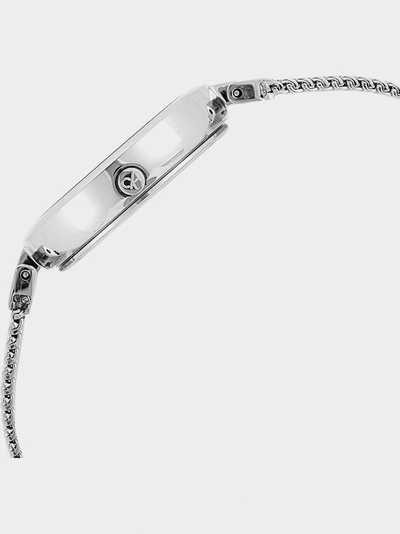 Calvin Klein Authentic Black Dial Silver Mesh Bracelet Watch for Women - K8G23121 Buy Now By Calvin Klein