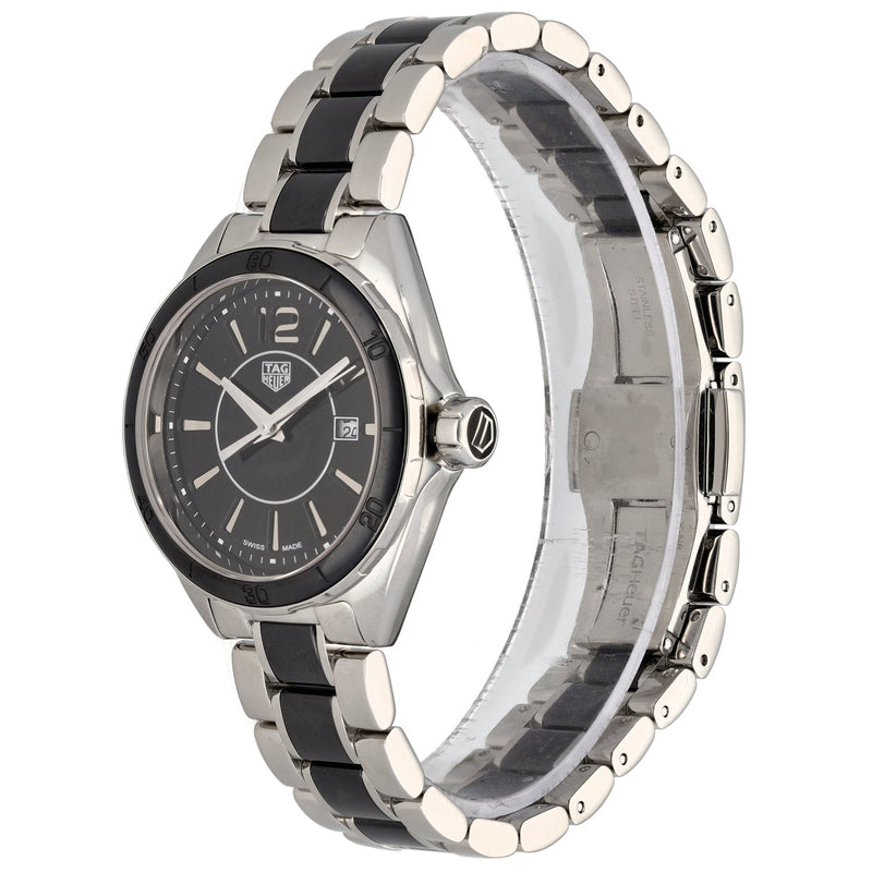 Shop Tag Heuer Formula 1 Quartz Black Dial Two Tone Steel Strap Watch for Women - WBJ141AA.BA0973 in USA