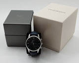 Emporio Armani Lambda Chronograph Blue Dial Blue Leather Strap Watch For Men - AR11018 Buy Now By Emporio Armani