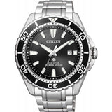 Citizen Promaster Diver Chronograph Black Dial Silver Steel Strap Watch For Men - BN0190-82E Buy Now By Citizen