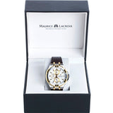 Maurice Lacroix Aikon Chronograph White Dial Brown Leather Strap Watch For Men - AI1018-PVY11-132-1 Buy Now By Maurice Lacroix