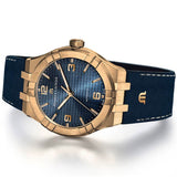 Maurice Lacroix Aikon Limited Edition Blue Dial Blue Leather Strap Watch For Men - AI6008-BRZ01-420-1 Buy Now By Maurice Lacroix
