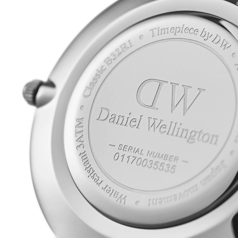 Daniel Wellington Classic Petite Bondi Black Dial White Leather Strap Watch For Women - DW00100284 Buy Now By Daniel Wellington