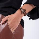 Guess Fame Quartz Rose Gold Dial Brown Leather Strap Watch For Women - GW0548L2 Buy Now By Guess