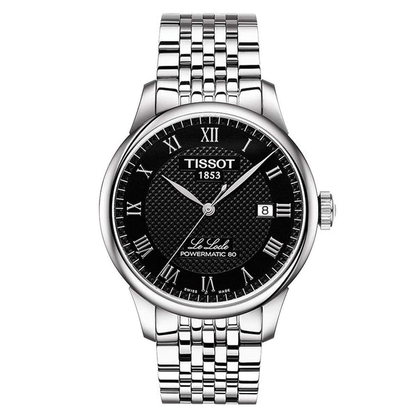 Tissot Le Locle Automatic Black Dial Silver Steel Strap Watch For Men - T41.1.483.53 Buy Now By Tissot