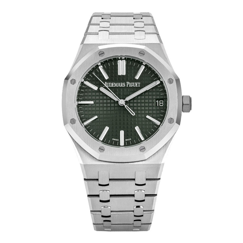 Audemars Piguet Royal Oak 50th Anniversary Automatic Blue Dial Silver Steel Strap Watch for Men - 15510ST.OO.1320ST.01