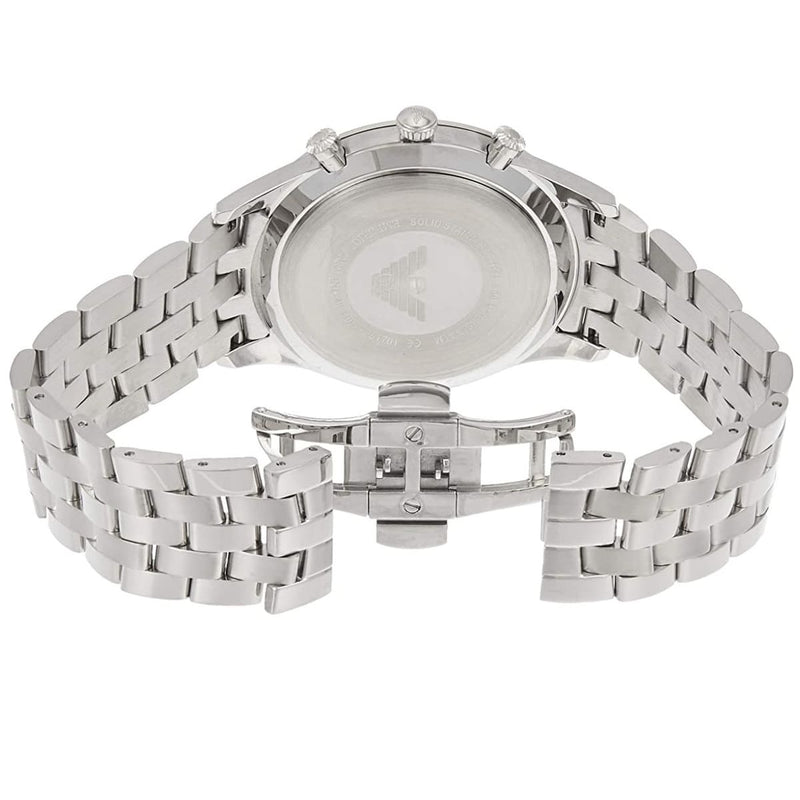 Emporio Armani Chronograph Black Dial Silver Steel Strap Watch For Men - AR11017 Buy Now By Emporio Armani