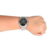 Emporio Armani Chronograph Black Dial Silver Steel Strap Watch For Men - AR11017 Buy Now By Emporio Armani