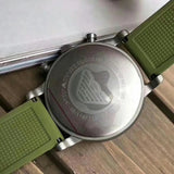 Shop Emporio Armani Chronograph White Dial Green Rubber Strap Watch For Men - AR11022 in USA
