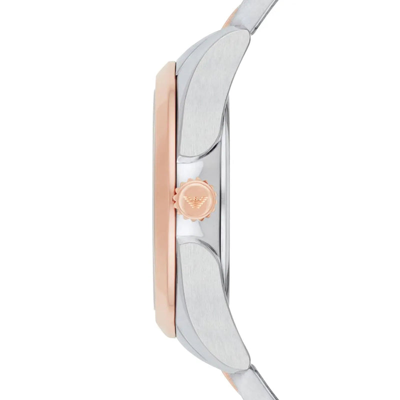 Emporio Armani Analog White Dial Two Tone Steel Strap Watch For Women - AR11029 Buy Now By Emporio Armani