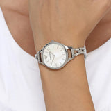 Emporio Armani Aurora Mother Of Pearl White Dial Silver Steel Strap Watch For Women - AR11054 Buy Now By Emporio Armani