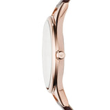 Emporio Armani Aurora Mother of Pearl White Dial Brown Leather Strap Watch For Women - AR11057 Buy Now By Emporio Armani