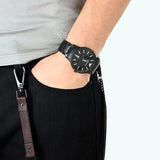 Emporio Armani Renato Quartz Black Dial Black Steel Strap Watch For Men - AR11079 Buy Now By Emporio Armani