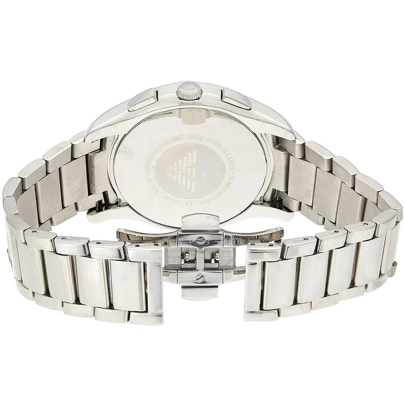 Emporio Armani Valente Chronograph Silver Dial Silver Steel Strap Watch For Men - AR11081 Buy Now By Emporio Armani
