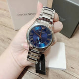 Emporio Armani Valente Quartz Blue Dial Silver Steel Strap Watch For Men - AR11085 Buy Now By Emporio Armani