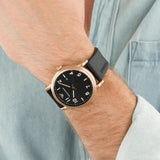Shop Emporio Armani Luigi Quartz Black Dial Black Rubber Strap Watch For Men - AR11097 in USA