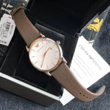 Emporio Armani Kappa Quartz White Dial Brown Leather Strap Watch For Men - AR80006 Buy Now By Emporio Armani