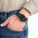 Emporio Armani Luigi Quartz Chronograph Black Dial Green Mesh Bracelet Watch For Men - AR11115 Buy Now By Emporio Armani
