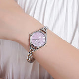 Emporio Armani Aurora Mother Of Pearl Purple Dial Silver Steel Strap Watch For Women - AR11122 Buy Now By Emporio Armani