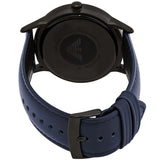 Emporio Armani Renato Quartz Blue Dial Blue Leather Strap Watch For Men - AR11190 Buy Now By Emporio Armani