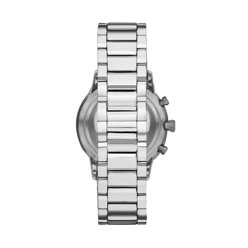 Emporio Armani Giovanni Chronograph Black Dial Silver Steel Strap Watch For Men - AR11208 Buy Now By Emporio Armani