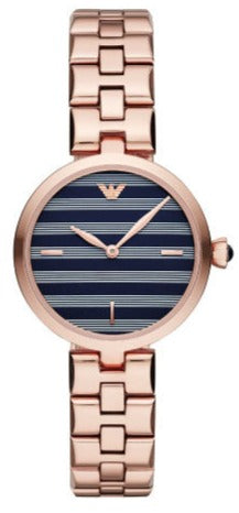 Emporio Armani Arianna Quartz Grey Dial Rose Gold Steel Strap Watch For Women - AR11220 Buy Now By Emporio Armani