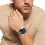 Emporio Armani Giovanni Quartz Blue Dial Silver Steel Strap Watch For Men - AR11227 Buy Now By Emporio Armani