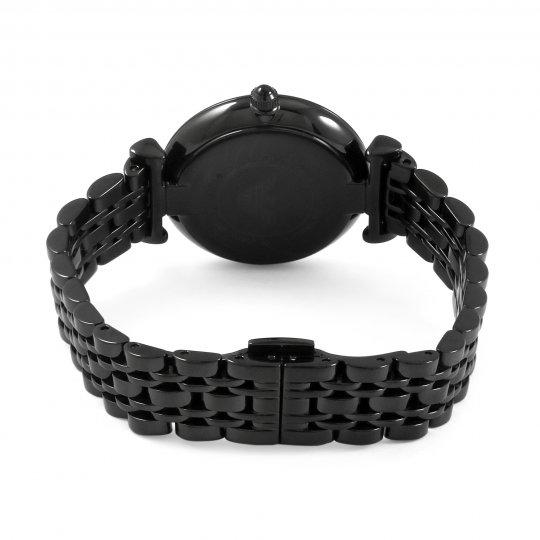 Emporio Armani Gianni T Bar All Black Diamond Dial Watch For Women - AR11245 Buy Now By Emporio Armani