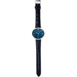 Emporio Armani Gianni T Bar Quartz Blue Dial Blue Leather Strap Watch For Men - AR11300 Buy Now By Emporio Armani