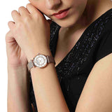 Emporio Armani Gianni T Bar Mother of Pearl Dial Rose Gold Mesh Bracelet Watch For Women - AR11320 Buy Now By Emporio Armani