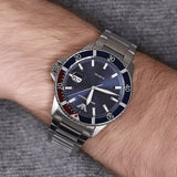 Emporio Armani Diver Quartz Blue Dial Silver Steel Strap Watch For Men - AR11339 Buy Now By Emporio Armani