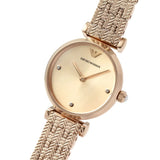 Emporio Armani Gianni T Bar Quartz Rose Gold Dial Rose Gold Steel Strap Watch For Women - AR11342 Buy Now By Emporio Armani