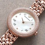 Emporio Armani Rosa Quartz Mother of Pearl White Dial Rose Gold Steel Strap Watch For Women - AR11355 Buy Now By Emporio Armani