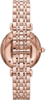 Emporio Armani Gianni T Bar Quartz Mother of Pearl Dial Rose Gold Steel Strap Watch For Women - AR11385 Buy Now By Emporio Armani