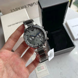 Emporio Armani Chronograph Grey Dial Two Tone Steel Strap Watch For Men - AR11391 Buy Now By Emporio Armani