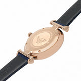 Emporio Armani Gianni T-Bar Quartz Blue Dial Blue Leather Strap Watch for Women - AR11424 Buy Now By Emporio Armani