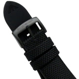 Emporio Armani Mario Chronograph Black Dial Black Nylon Strap Watch For Men - AR11453