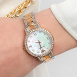 Emporio Armani Cleo Mother of Pearl Dial Two Tone Steel Strap Watch For Women - AR11499