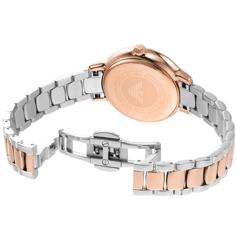 Emporio Armani Cleo Mother of Pearl Dial Two Tone Steel Strap Watch For Women - AR11499 Buy Now By Emporio Armani