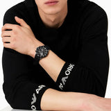 Emporio Armani Diver Chronograph Black Dial Black Silicon Strap Watch For Men - AR11515 Buy Now By Emporio Armani