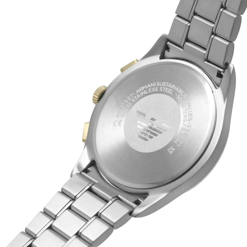 Emporio Armani Paolo Chronograph Grey Dial Two Tone Steel Strap Watch For Men - AR11527 Buy Now By Emporio Armani