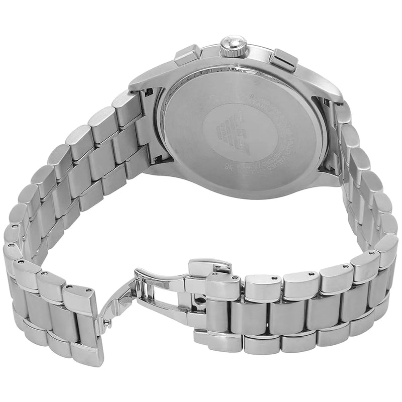 Emporio Armani Chronograph Blue Dial Silver Steel Strap Watch For Men - AR11528 Buy Now By Emporio Armani