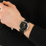 Emporio Armani Paolo Chronograph Black Dial Black Leather Strap Watch For Men - AR11530 Buy Now By Emporio Armani