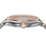 Emporio Armani Three Hand Quartz Mother of Pearl Dial Two Tone Steel Strap Watch For Women - AR11569 Buy Now By Emporio Armani