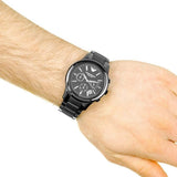 Emporio Armani Ceramica Chronograph Black Dial Black Strap Watch For Men - AR1452 Buy Now By Emporio Armani