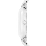 Emporio Armani Giannti T Bar Quartz Mother of Pearl Dial White Steel Strap Watch For Women - AR1485 Buy Now By Emporio Armani