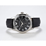 Emporio Armani Valente Chronograph Black Dial Black Leather Strap Watch For Men - AR1633 Buy Now By Emporio Armani
